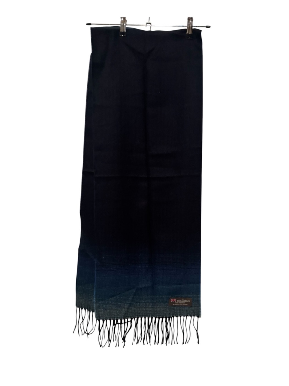 Ladies Navy Cashmere Scarf